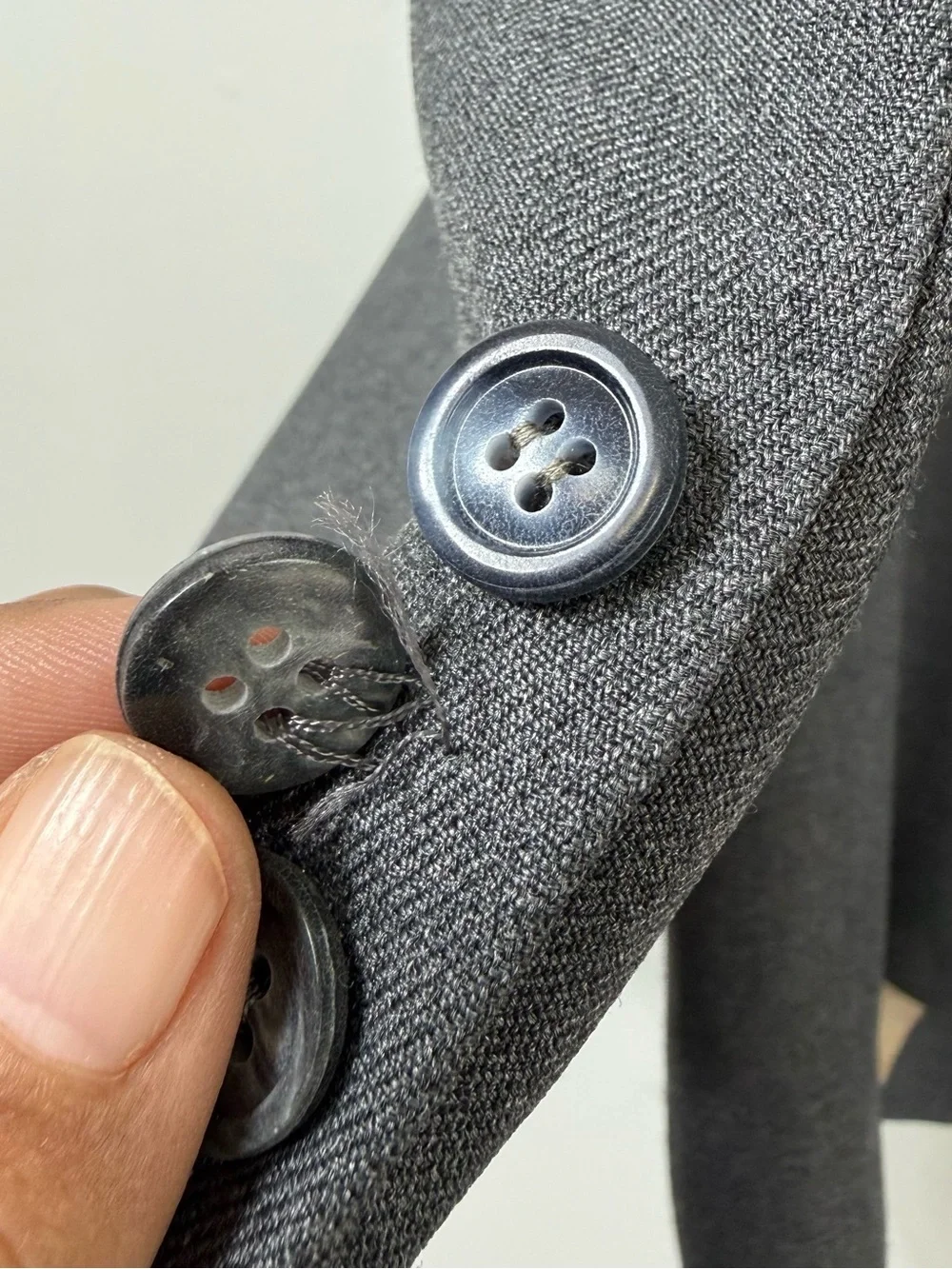 VTG Johnny Carson Gray 2-Button Blazer Suit Jacket Sport Coat Union Made USA